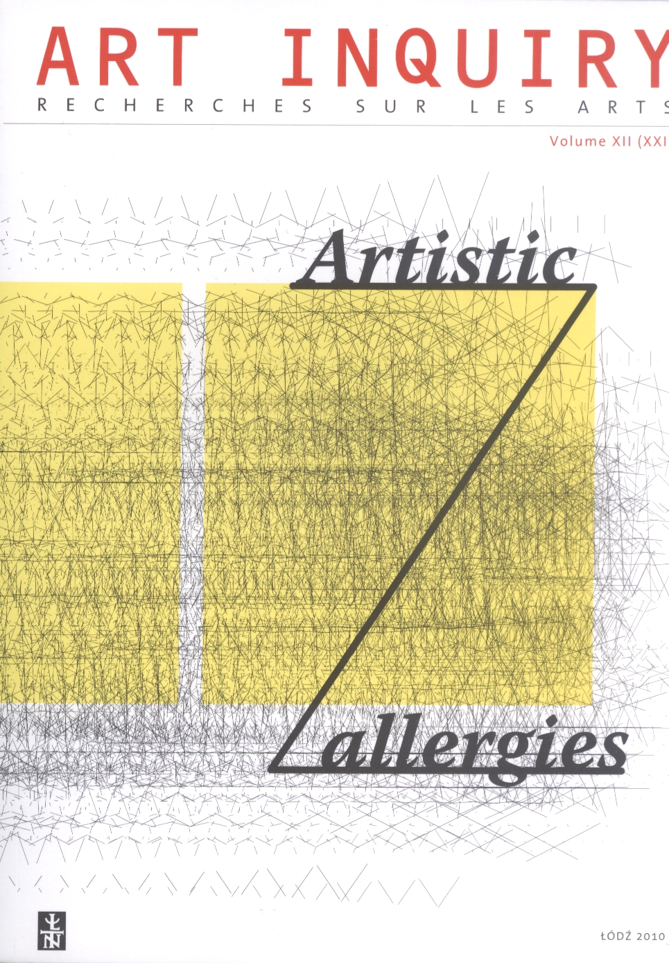 					View Vol. 12 (2010): Artistic allergies
				